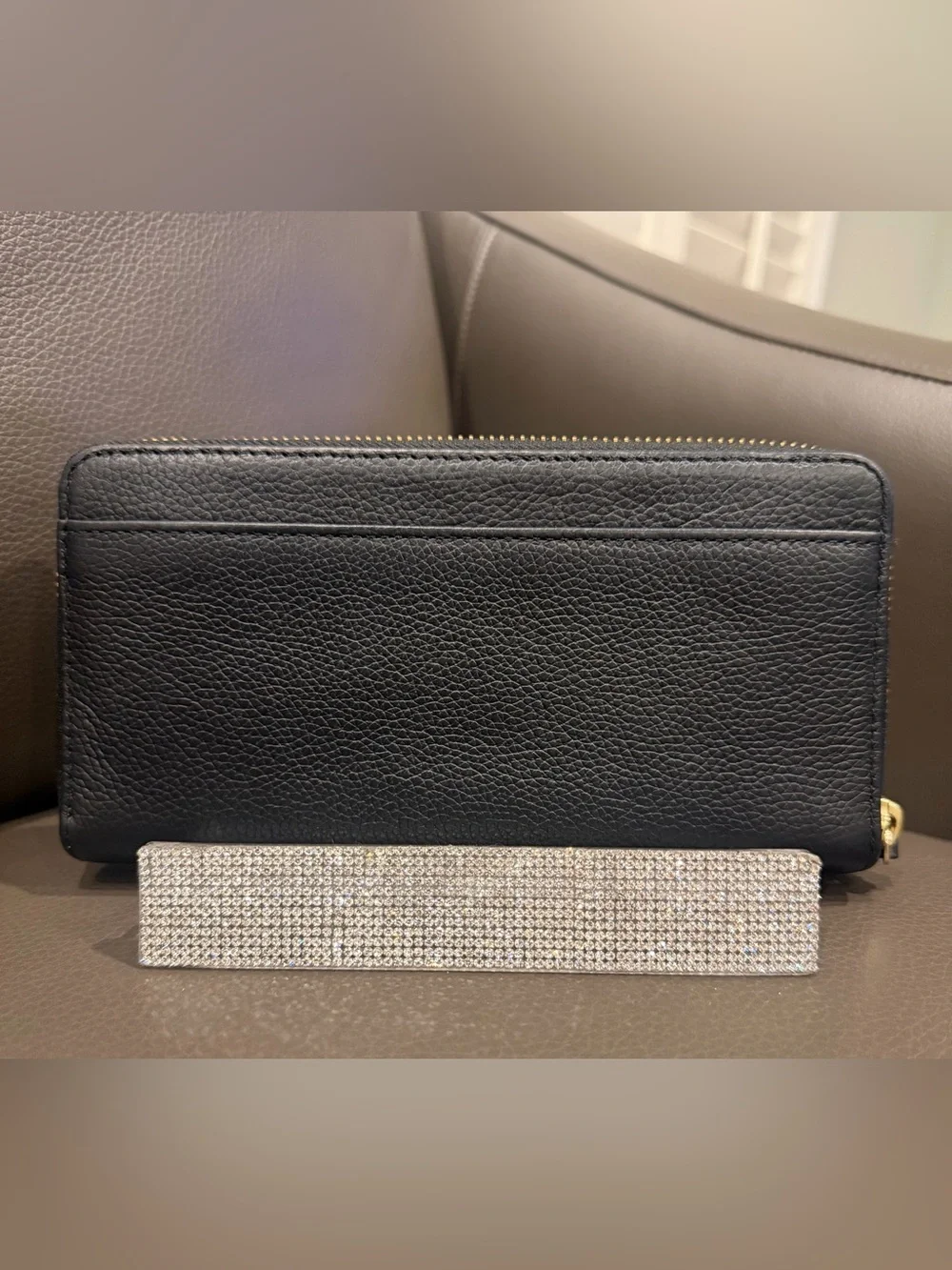 kate spade Black Leather Continental Wallet